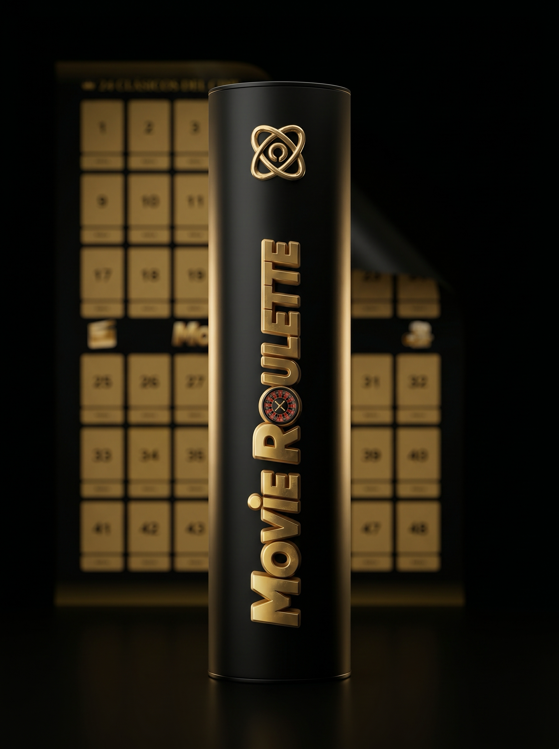 Movie Roulette – tubo premium de packaging